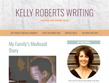 Tablet Screenshot of kellyrobertswriting.com